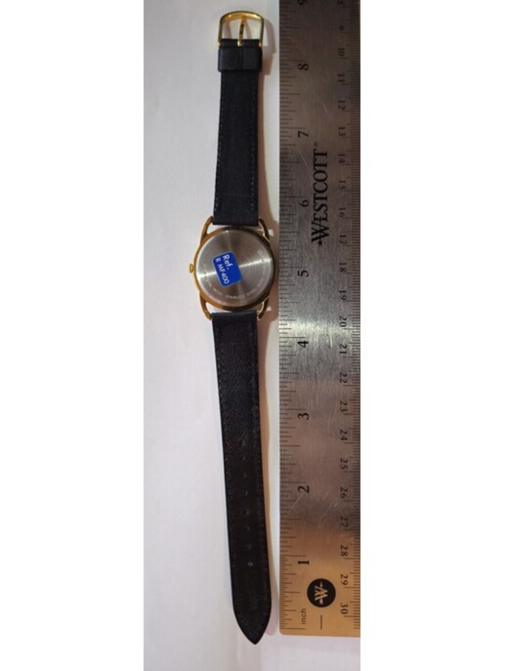 Disney Mickey Mouse Lorus Wristwatch with Black Leather Strap. New Battery. - Picture 2 of 4